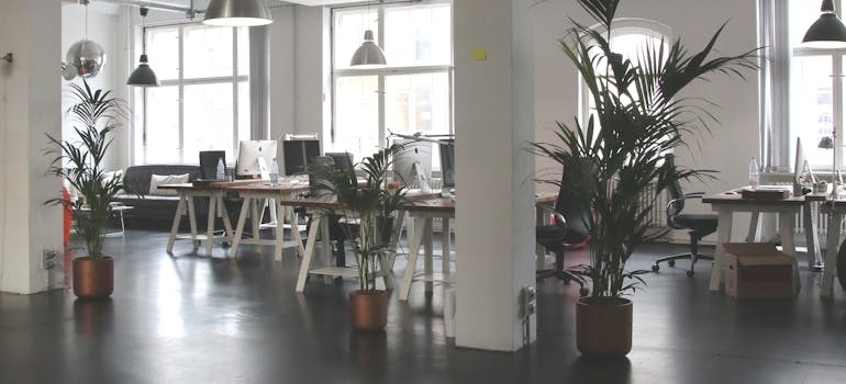 A big modern office